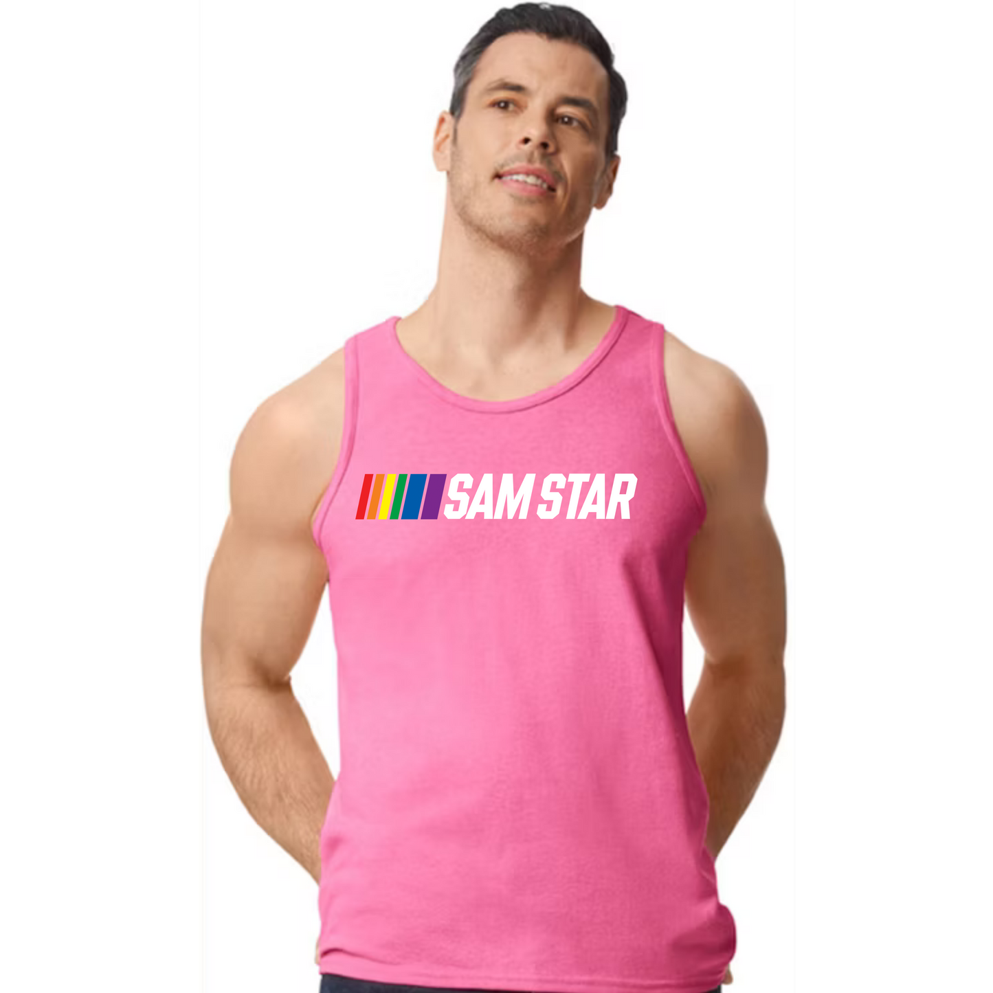 Sam Star Racing graphic Tank Top